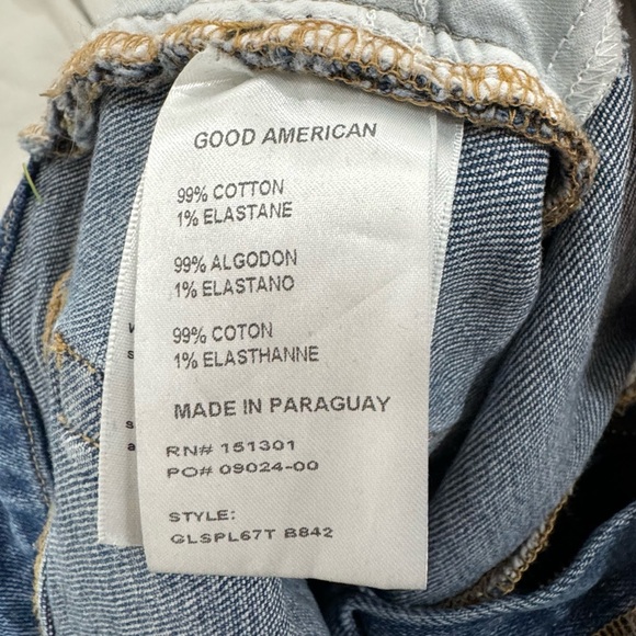 Good American SOFT-TECH GOOD LEGS
STRAIGHT JEANS Size 6/28 High Rise - Picture 5 of 8